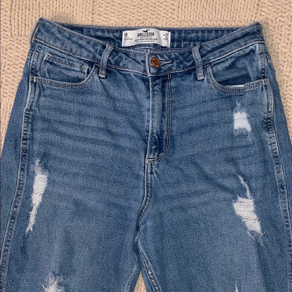 Hollister Light Blue Distressed Jeans